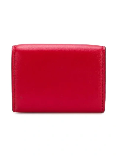Shop Stella Mccartney Stella Star Flap Wallet - Red
