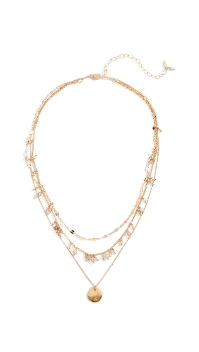 Shop Chan Luu Layered Short Necklace In Labradorite
