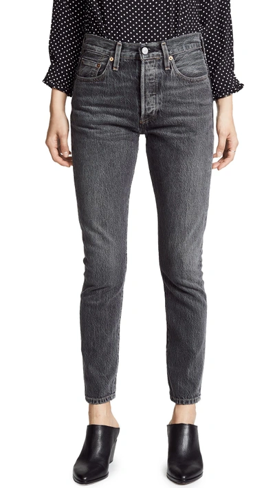 Shop Levi's Lmc 501 Skinny Jeans In Black Fog
