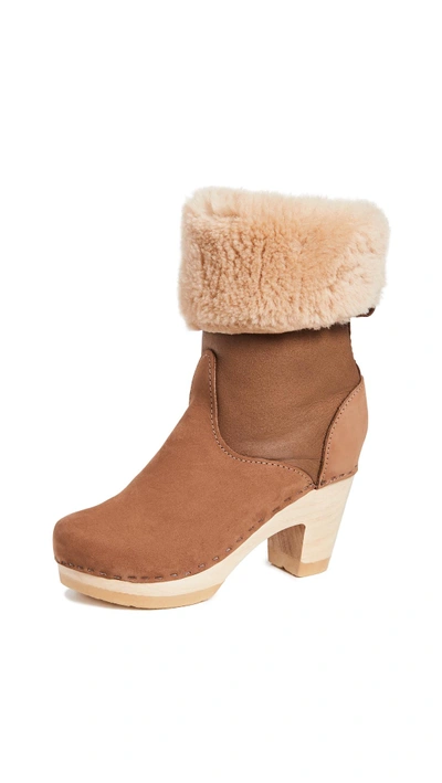 Shop No.6 Pull On Shearling High Boot In Honey