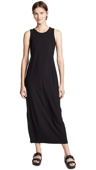 Shop Alexander Wang T Sleeveless Maxi Dress In Black