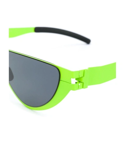 Shop Mykita + Martine Rose Kitt Green Cat Eye Sunglasses