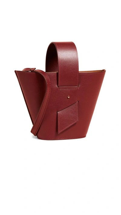 Shop Carolina Santo Domingo Amphora Mini Bag In Cremisi