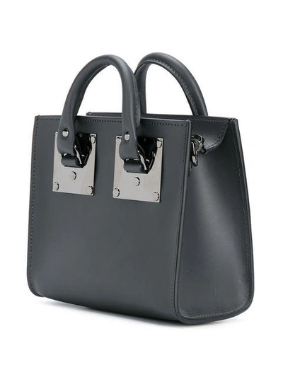 Shop Sophie Hulme Mini Cross Body Bag - Grey