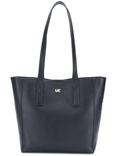Shop Michael Michael Kors Structured Tote Bag In Blue
