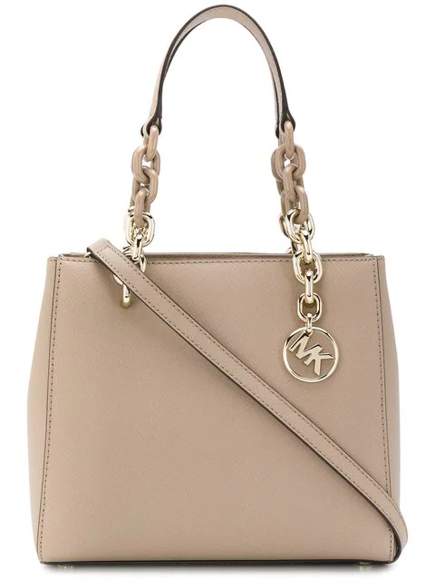MICHAEL Michael Kors Chain Strap Tote In White Lyst 