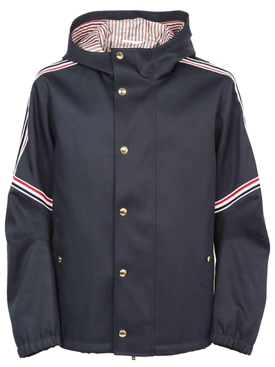 Shop Thom Browne Mackintosh Jacket In Navy