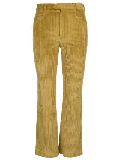 Shop Isabel Marant Mereo Corduroy Pants In Yellow