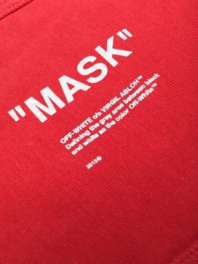 Shop Off-white Face Mask In Red