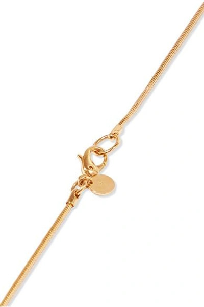 Shop Beaufille Gold-plated, Faux Pearl And Crystal Necklace