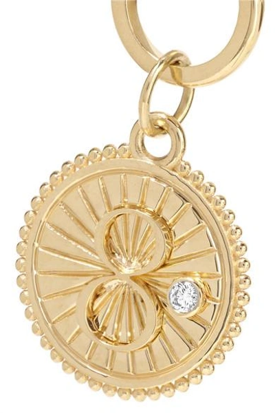 Shop Foundrae Karma 18-karat Gold Diamond Pendant