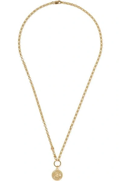 Shop Foundrae Karma 18-karat Gold Diamond Pendant