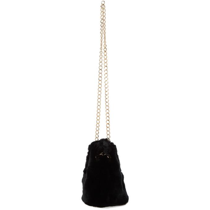 Yves Salomon Ssense Exclusive Black Fur Bucket Bag In C99 Noir | ModeSens