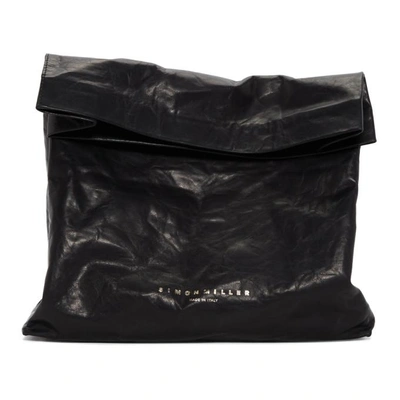 Shop Simon Miller Black Xl Lunchbag Clutch In 90303 Black