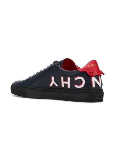 Shop Givenchy Urban Street Logo Sneakers In Blue