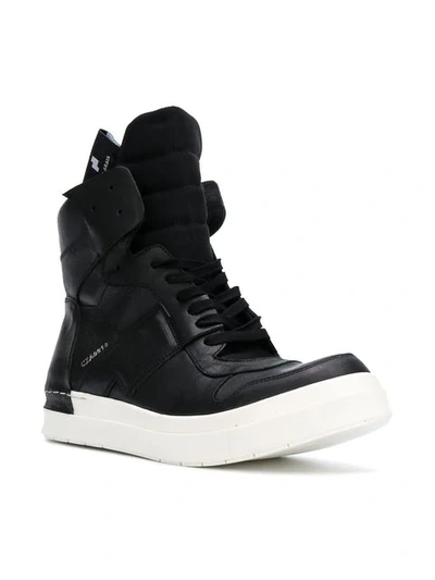 Shop Cinzia Araia Contrast Hi-top Sneakers - Black