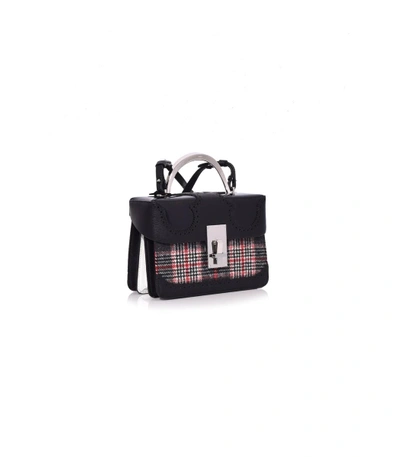 Shop The Volon Grey Check Data Alice Bag In Multicolor