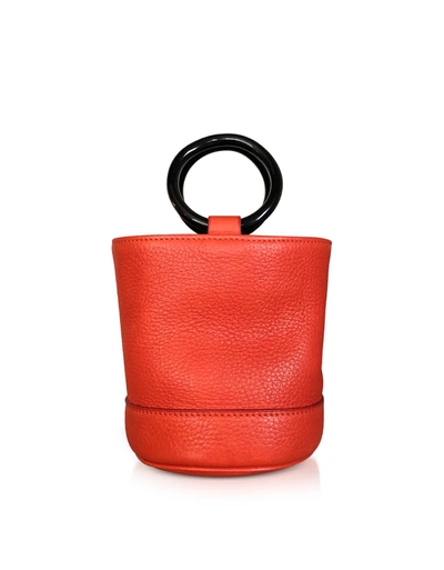 Shop Simon Miller Red Leather Bonsai 15cm Bag