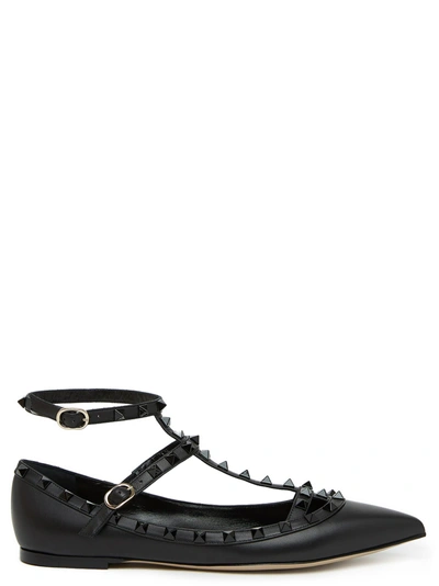 Shop Valentino 'rockstud' Shoes In Black