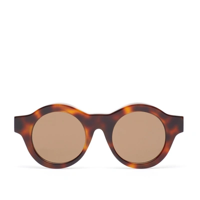 Shop Kuboraum A1 Hs Sunglasses In Brown