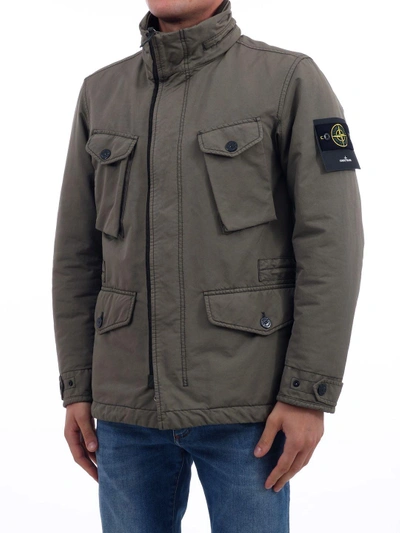 Stone island army jacket sale