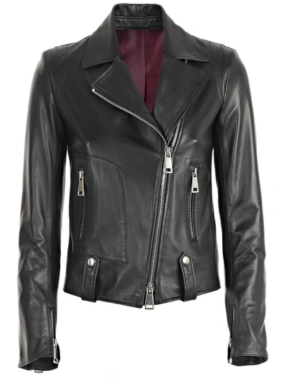 Shop Sylvie Schimmel Zipped Biker Jacket In Black