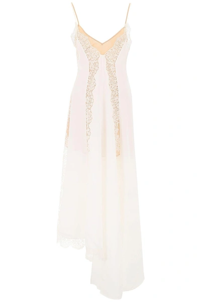 Shop Stella Mccartney Lace Angie Dress In Ivory