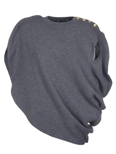 Shop Jw Anderson J.w. Anderson Circle Knit Top In Gray