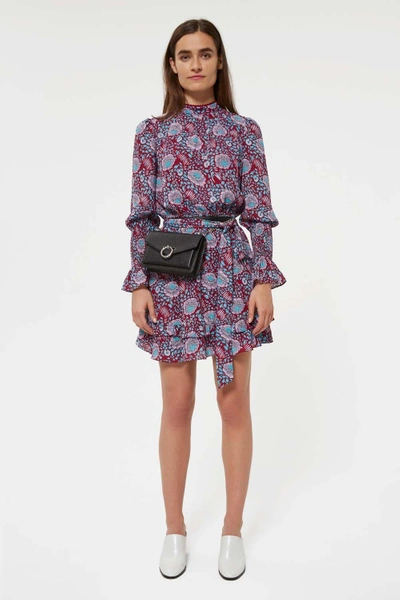 Shop Rebecca Minkoff Belinda Dress In Dark Red Multi