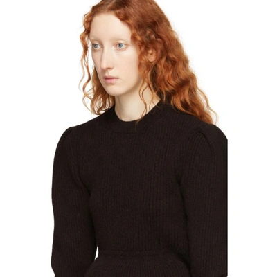Shop Lemaire Brown Wool Puffy Sweater In 490 Brown
