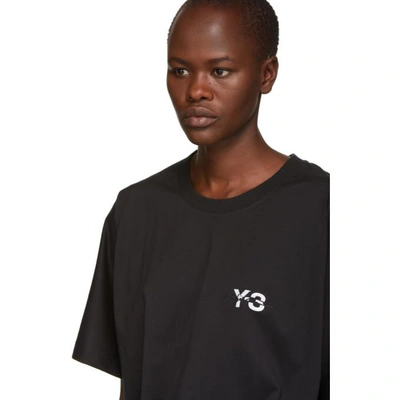 Shop Y-3 Black Signature Logo T-shirt