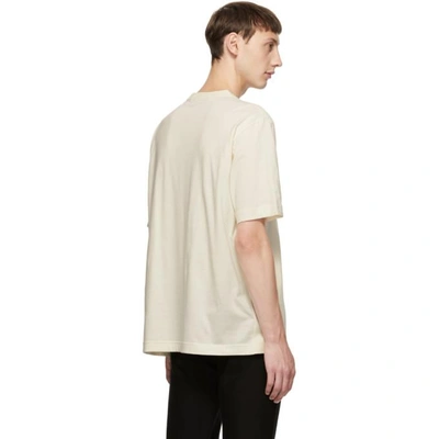 Shop Y-3 White Stacked Logo T-shirt