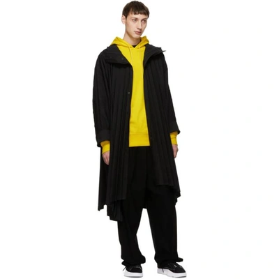 Shop Y-3 Yellow Logo Classic Hoodie In Yellow Y3