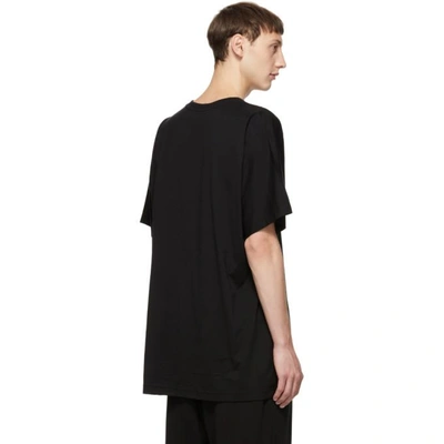 Shop Y-3 Black Signature Logo T-shirt