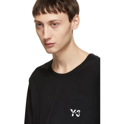 Shop Y-3 Black Signature Logo T-shirt