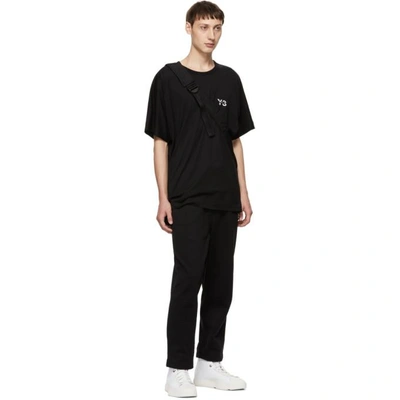 Shop Y-3 Black Signature Logo T-shirt