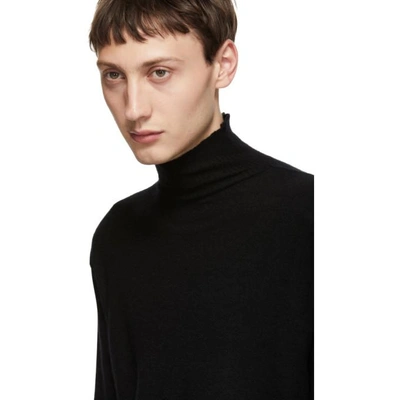 Shop Ben Taverniti Unravel Project Unravel Black Cashmere Boiled Turtleneck