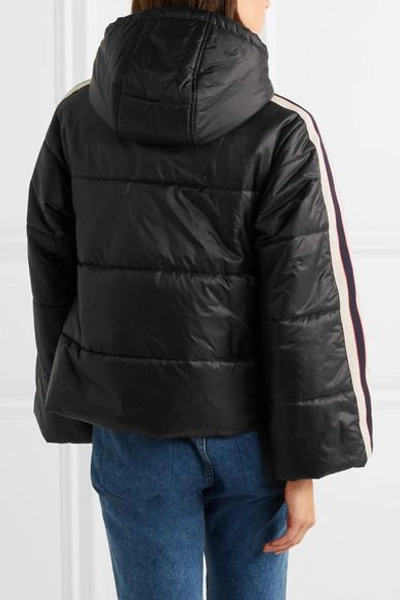 Shop Gucci Hooded Quilted Shell Jacket