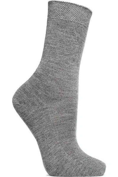 Shop Falke No.1 Cashmere-blend Socks In Gray