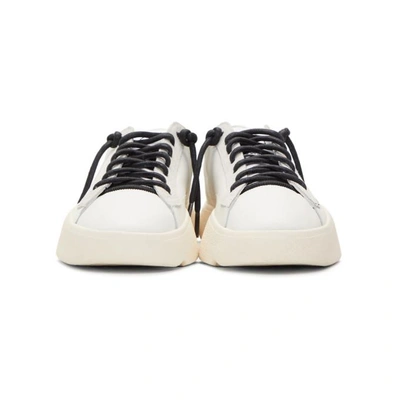 Shop Y-3 White Tangutsu Lace Sneakers In Wht/champag