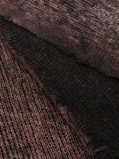 Shop Avant Toi Knitted Scarf - Brown