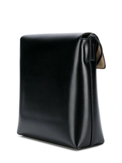 Shop Jil Sander Structured Box Bag - Black