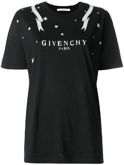 Shop Givenchy Gemini Zodiac Print T-shirt - Black