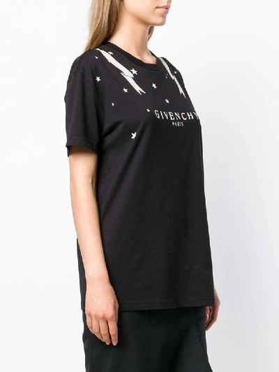 Shop Givenchy Gemini Zodiac Print T-shirt - Black