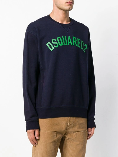 Shop Dsquared2 Classic Logo Sweatshirt - Blue