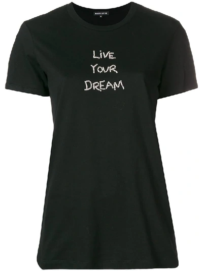 Shop Markus Lupfer Slogan T-shirt - Black