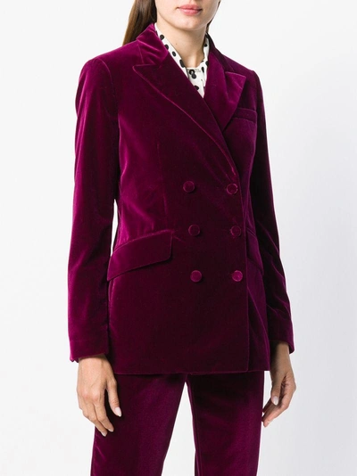 Shop Etro Double-breasted Fitted Blazer