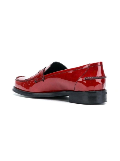 Shop Tomas Maier Luna Penny Loafer - Red