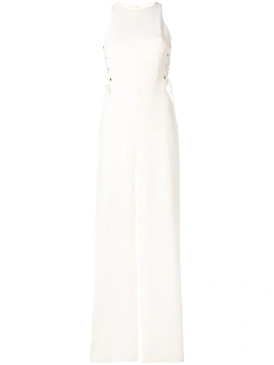 Shop Zimmermann Sleeveless Jumsuit - White