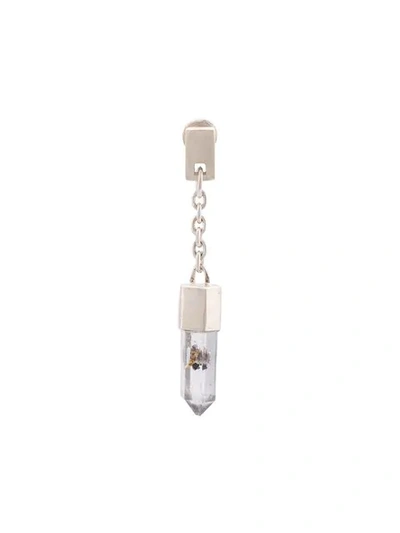 Shop Parts Of Four Quartz Padlock Charm Single Earring In Metallic